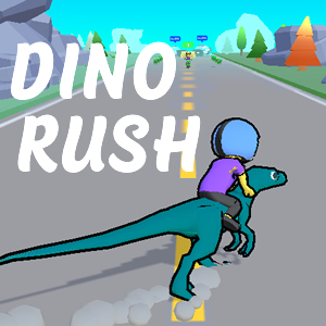 Dino Rush: Corrida de Dinossauros em COQUINHOS